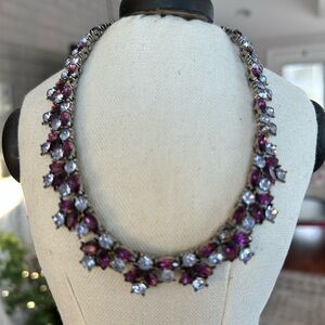 Vintage TrifAri choker necklace with matching clip earrings.